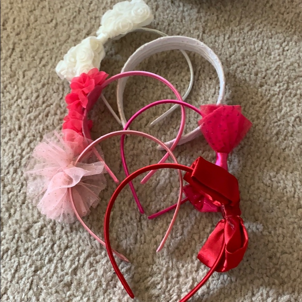 Lot of 6 girls kids headbands